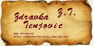 Zdravka Tenjović vizit kartica